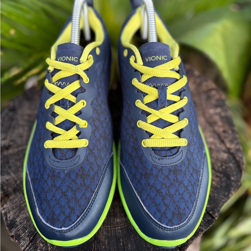 Vionic Women’s Python 335/Vs025 Navy Yellow Runni… - image 3